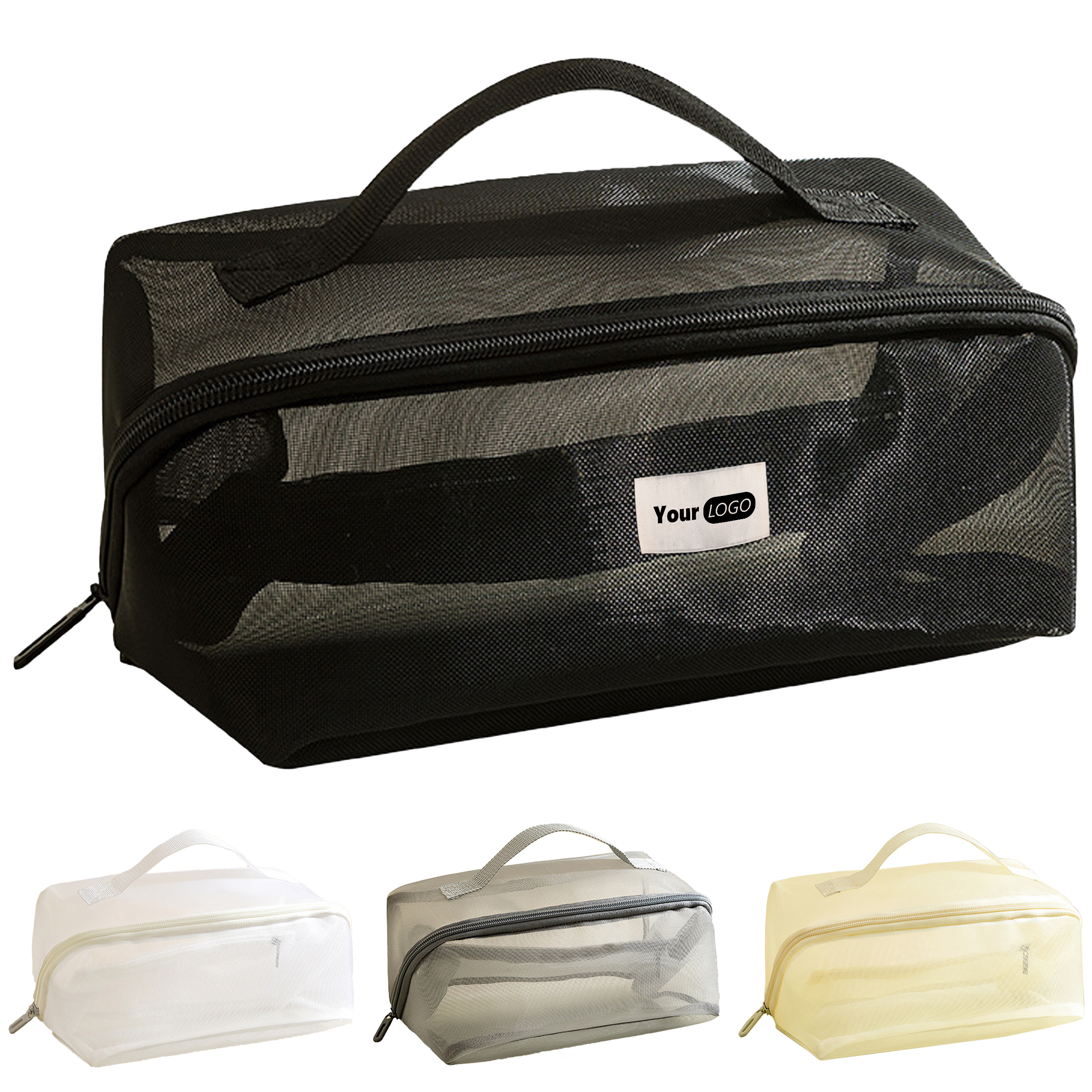 Nylon Large Capacity Transparent Mesh Wash Bag 2