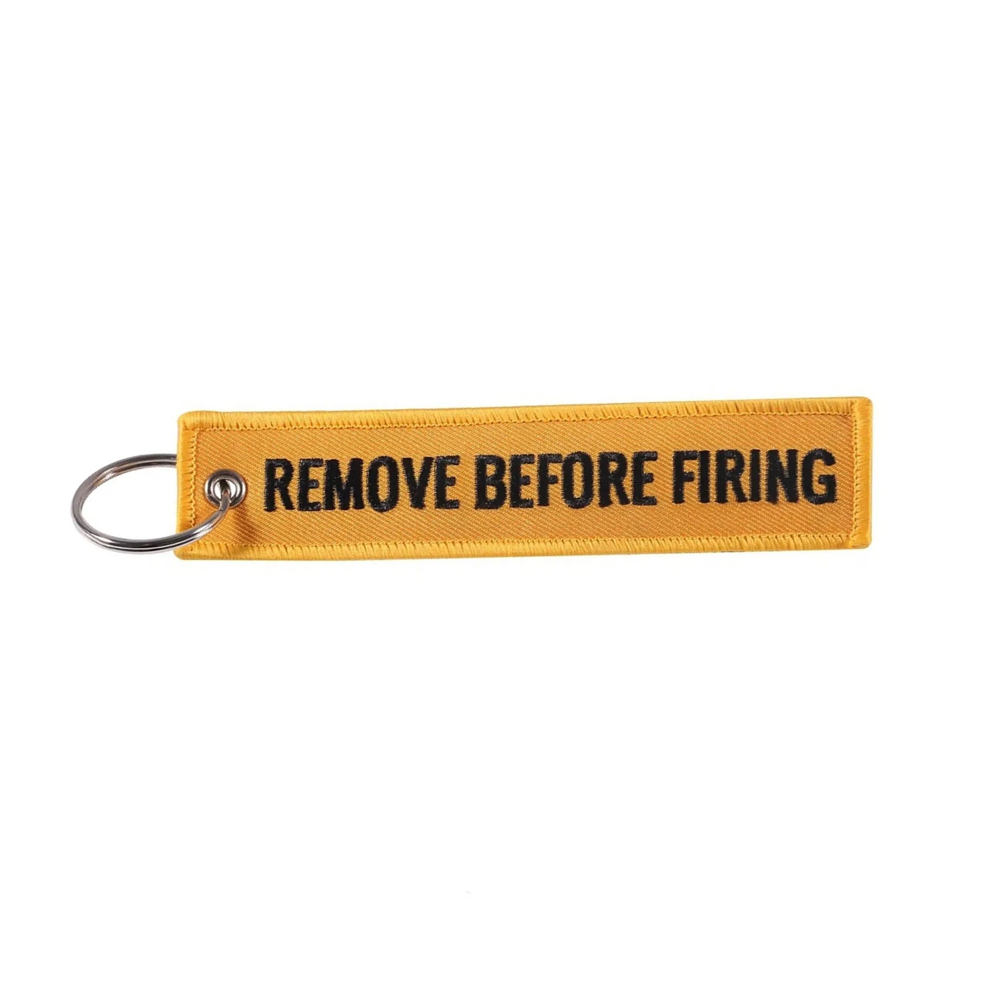 Before Flight Bright Embroidered Text Tag Keychain 10