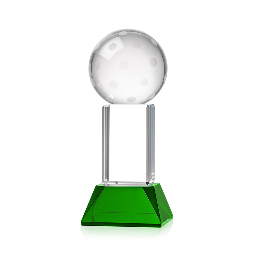 Pickleball VividPrint™ Award on Stowe Base - Green 6