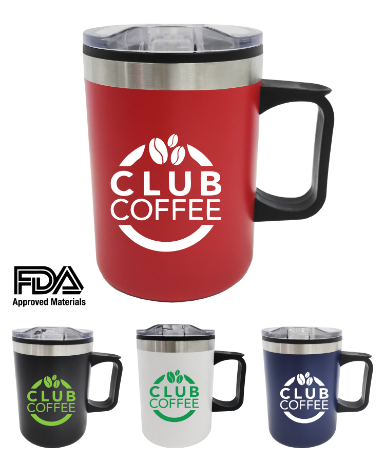 14oz Double Wall Stainless Steel Insulated Travel Mug 1