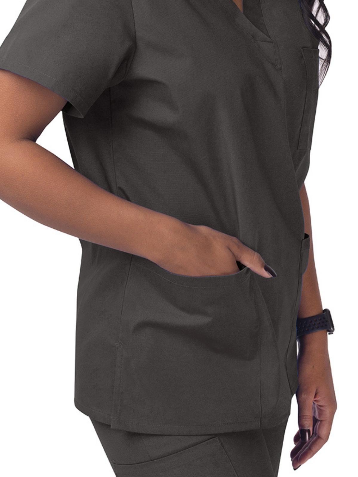 Adar - Sivvan - Unisex V-Neck 3 Pocket Top 29