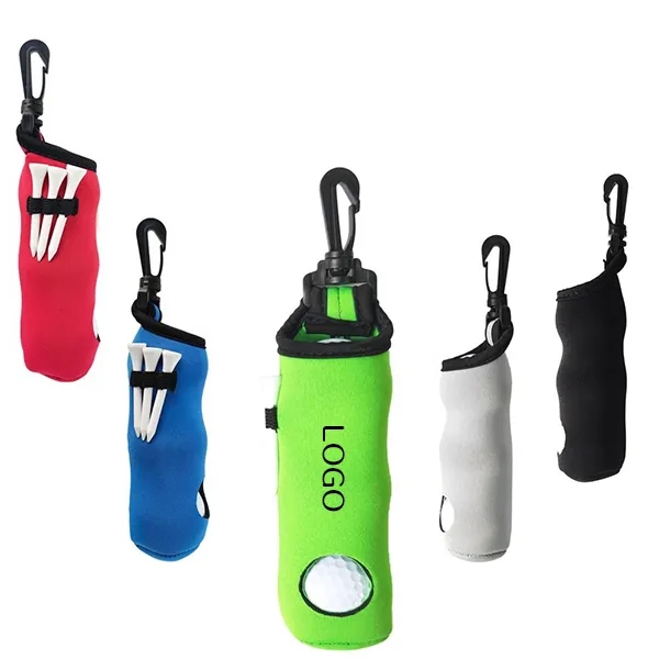 Compact Golf Ball Holder Pouch - Portable Set 3