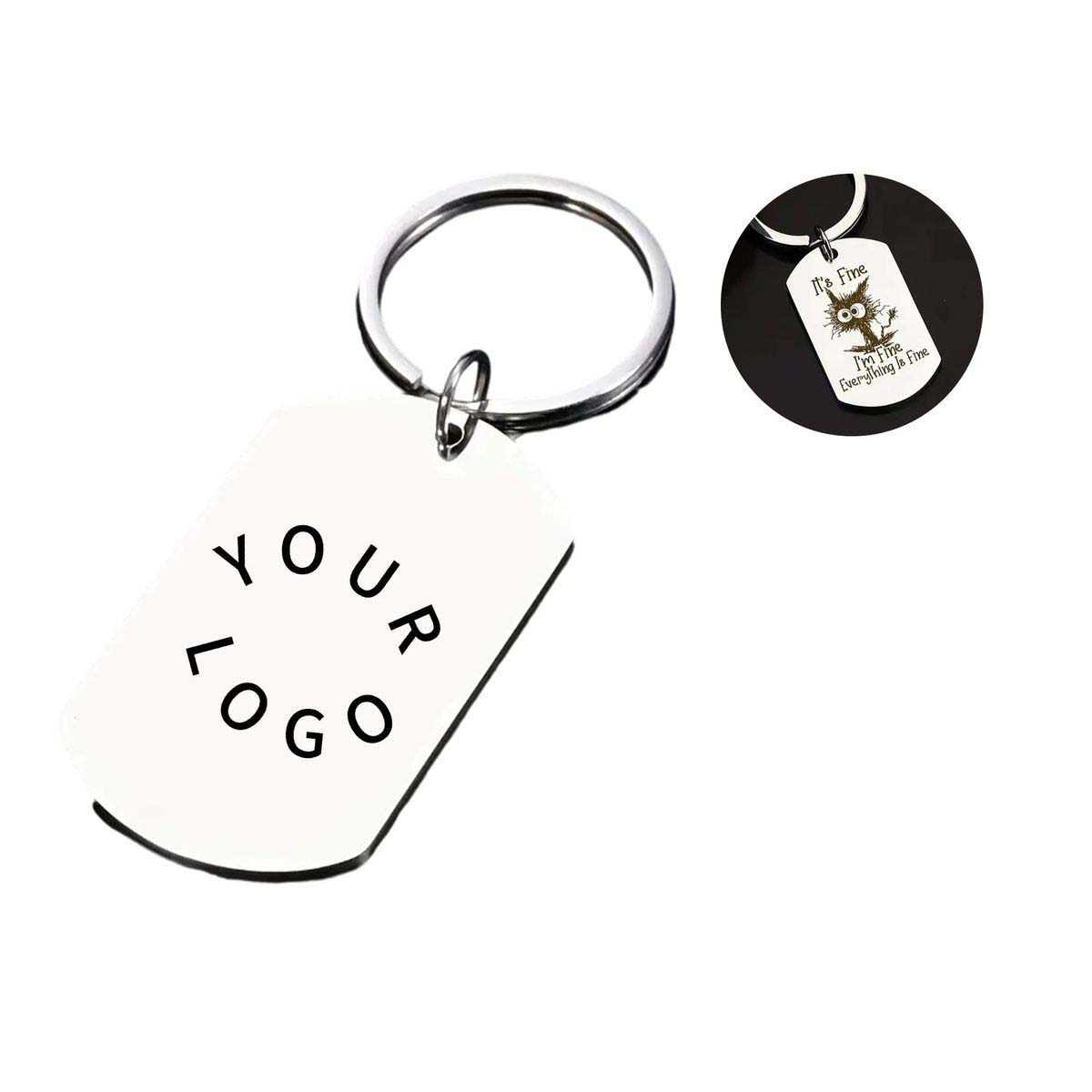 Lightweight Stainless Steel Keychain for Practical Use 2