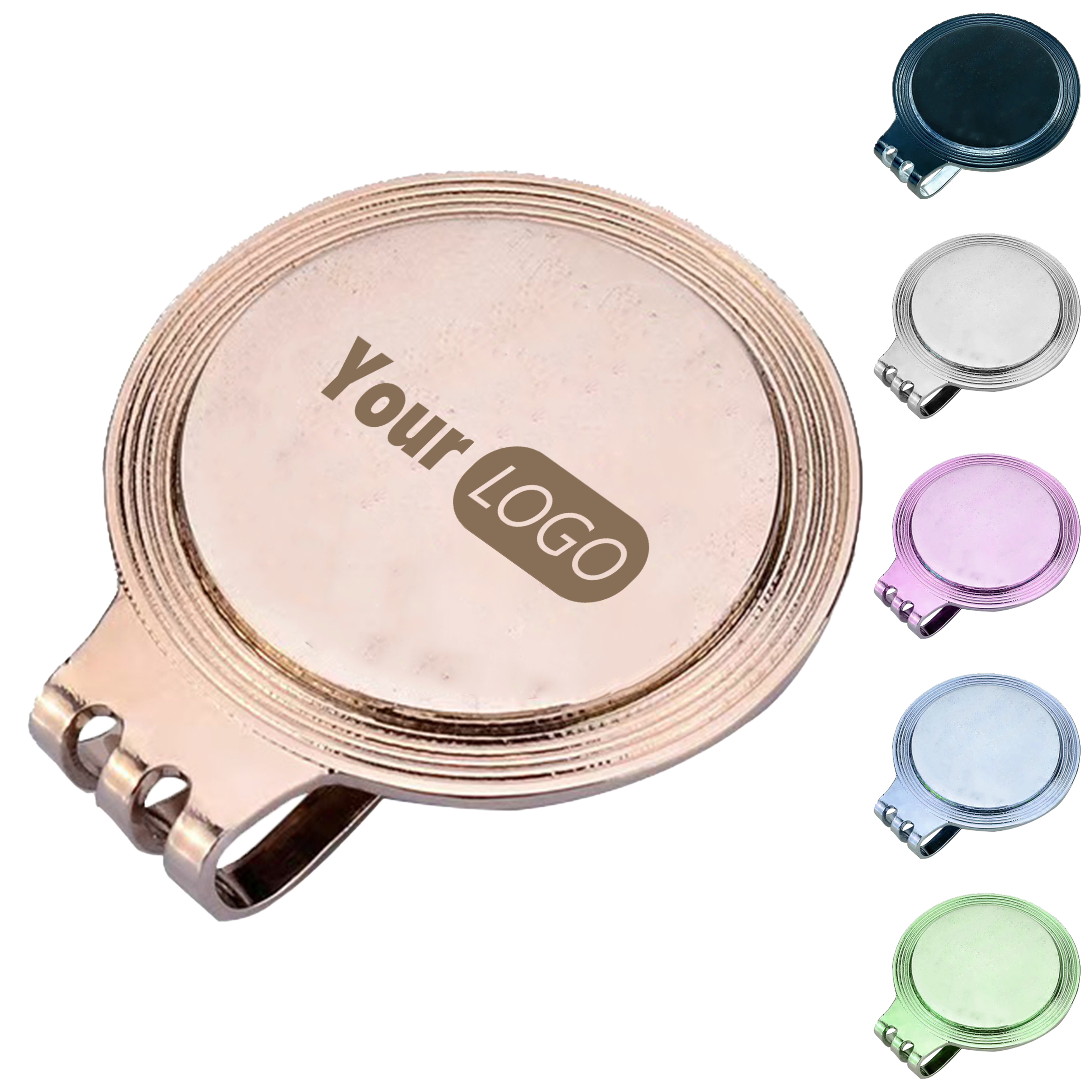 Metal Personalized Golf Hat Ball Marker Clip 2
