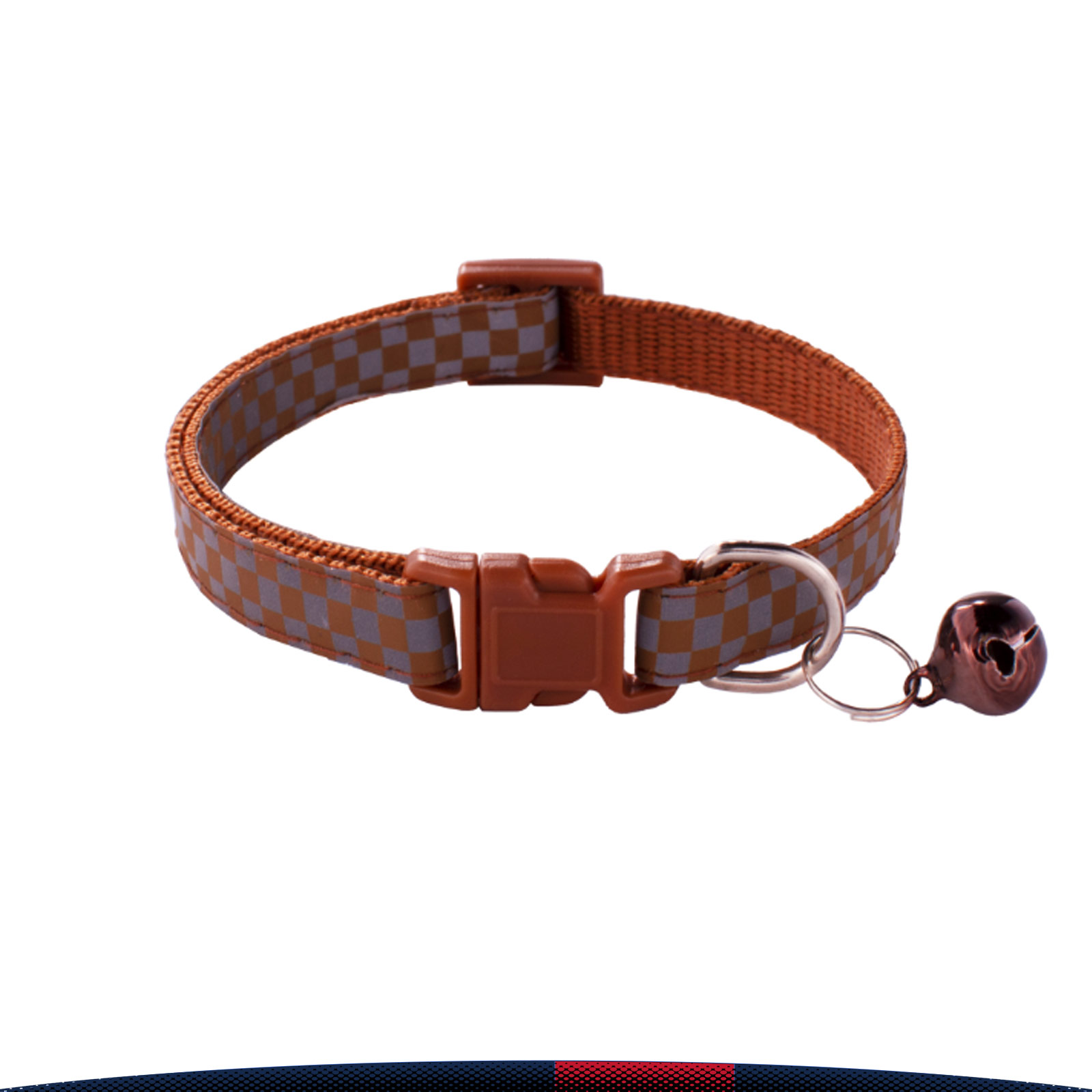 Wagglo Reflective Checkerboard Pet Collar 1