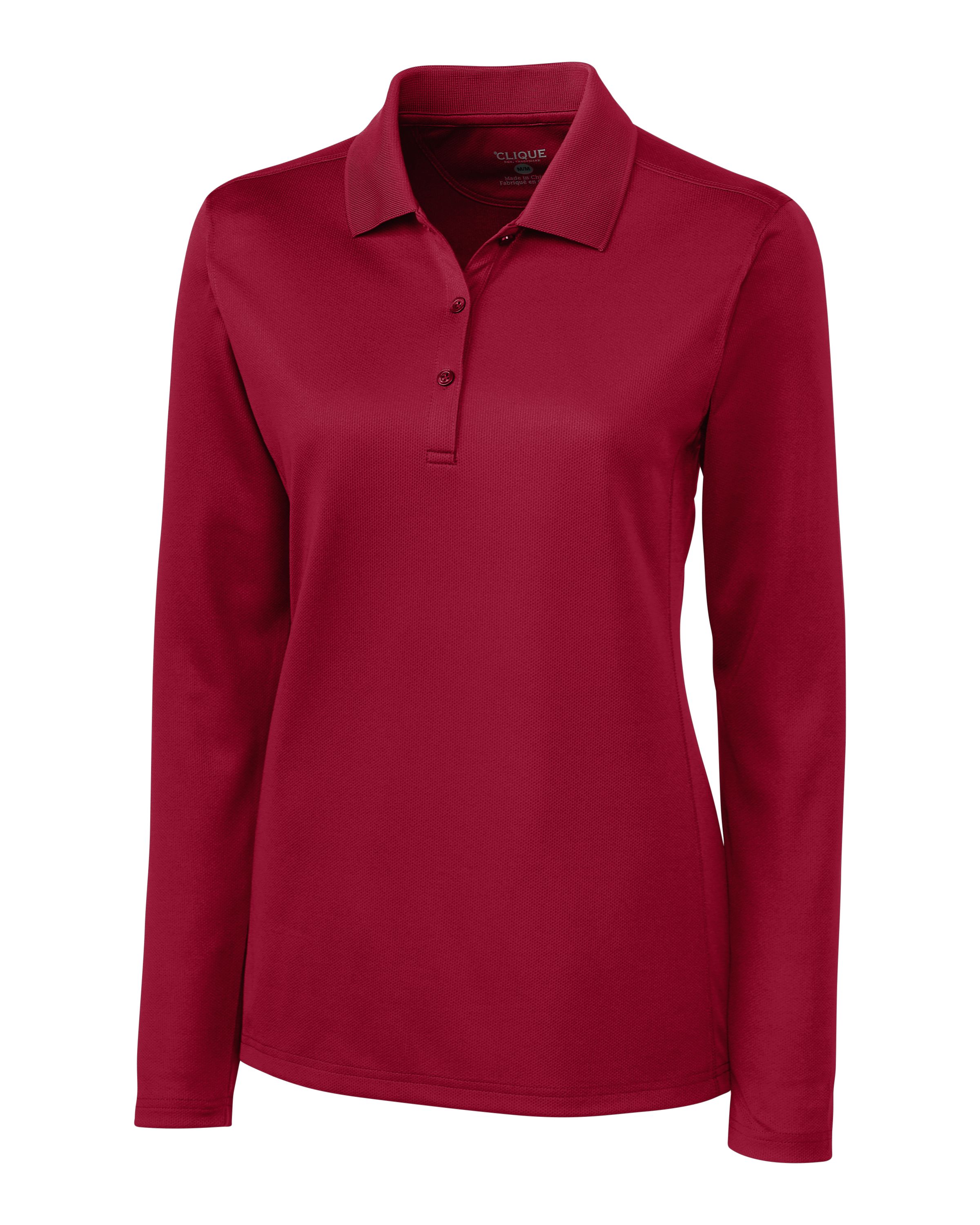 Clique Ice Pique Tech Womens Long Sleeve Polo 52