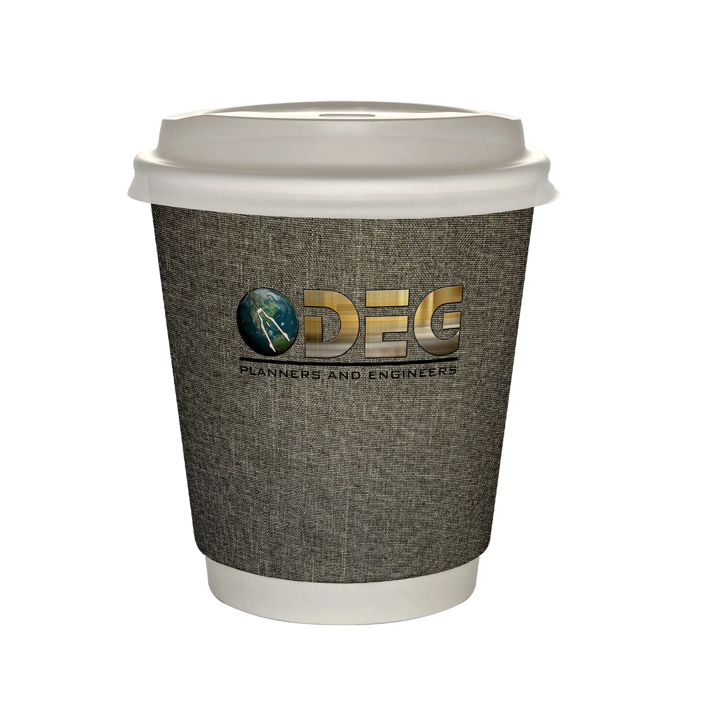 10 oz Full Color Ridge Insulated Paper Cup With Lid 16
