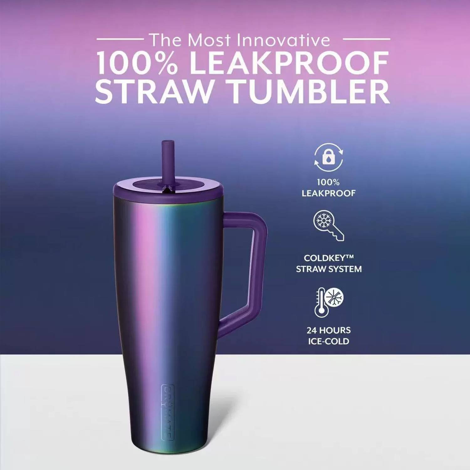 30&40 OZ Stainless Steel Tumbler Cup w/ Handle and Straw 7