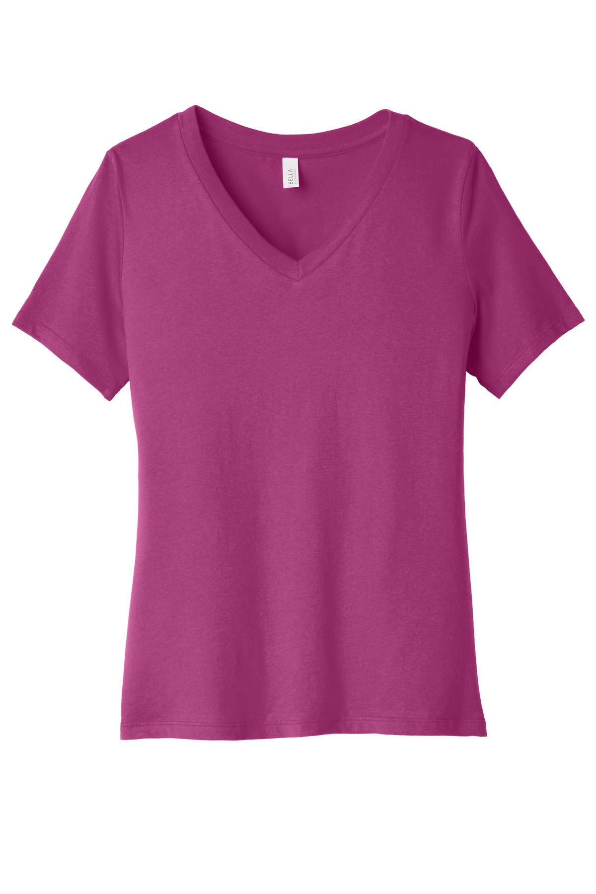 BELLA+CANVAS Women's Relaxed Jersey Short Sleeve V-Neck Tee. BC6405 24