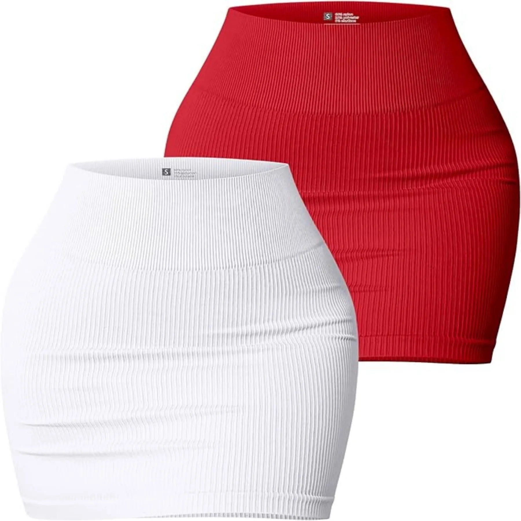 Women's Stretchy Ribbed Mini Skirt 5
