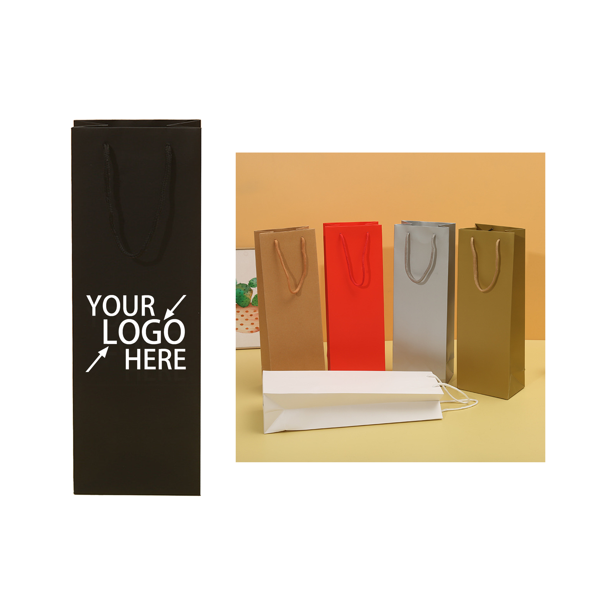 Heavy-Duty Paper Wine Bag 2