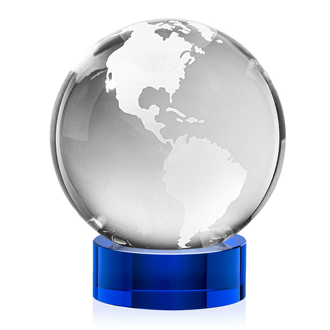 Globe Award on Stanrich Base - Blue 10