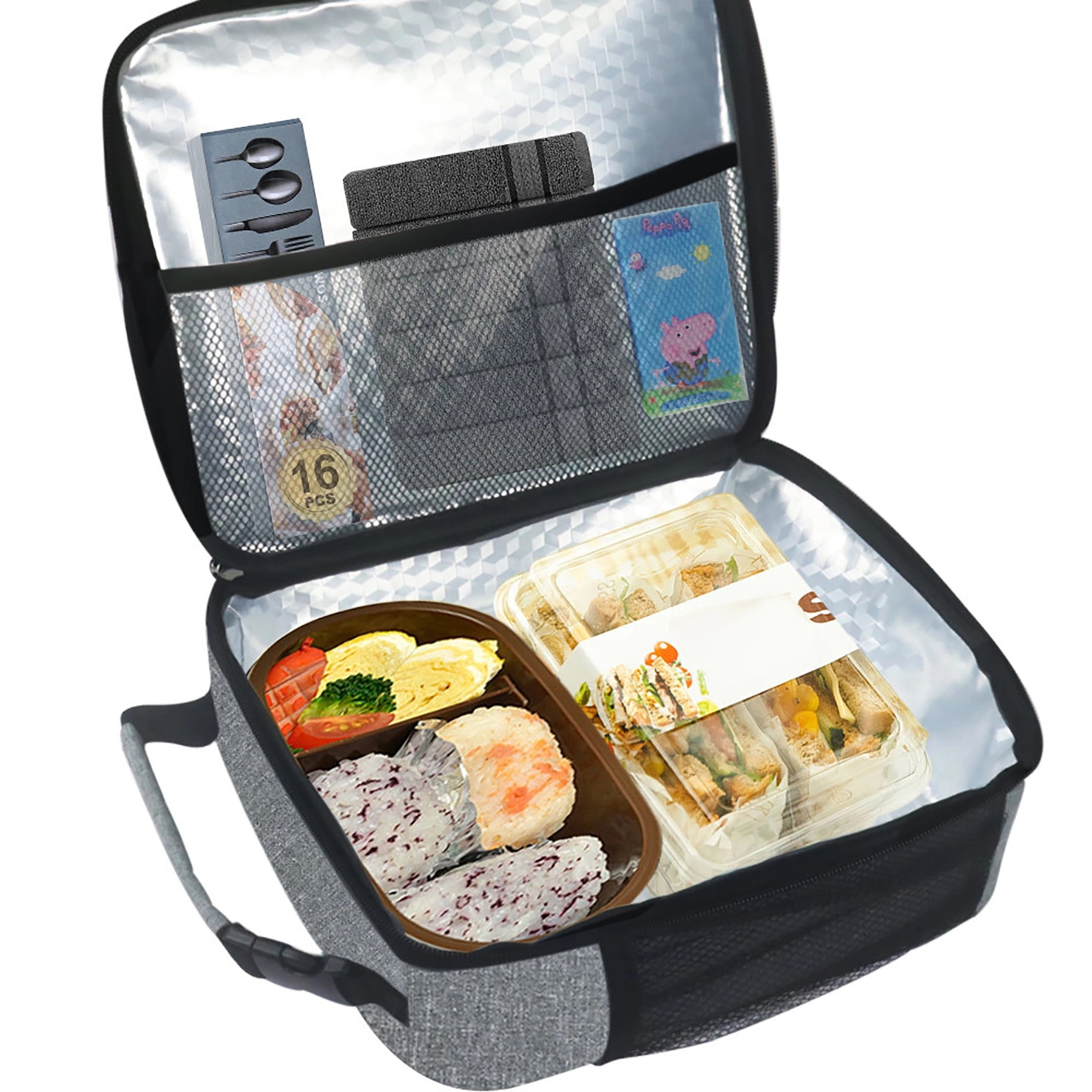 Premium Insulated Lunch Box Soft Leakproof Suitcase Use 5