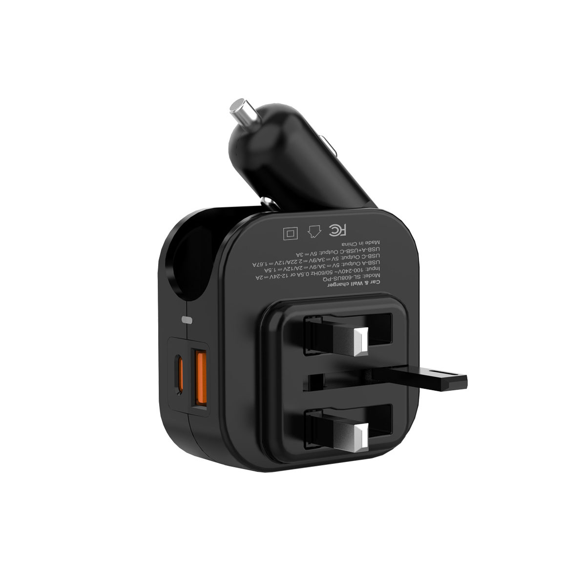 2 in 1 Car And Wall Rapid Charger 5