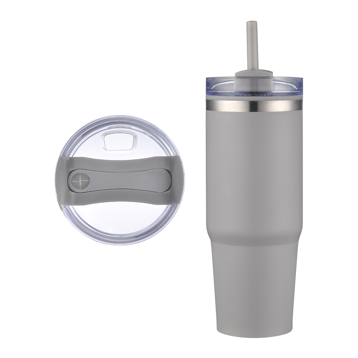 EcoSip 30oz Stainless Steel Outer Tumbler with PP Inner & Straw 12