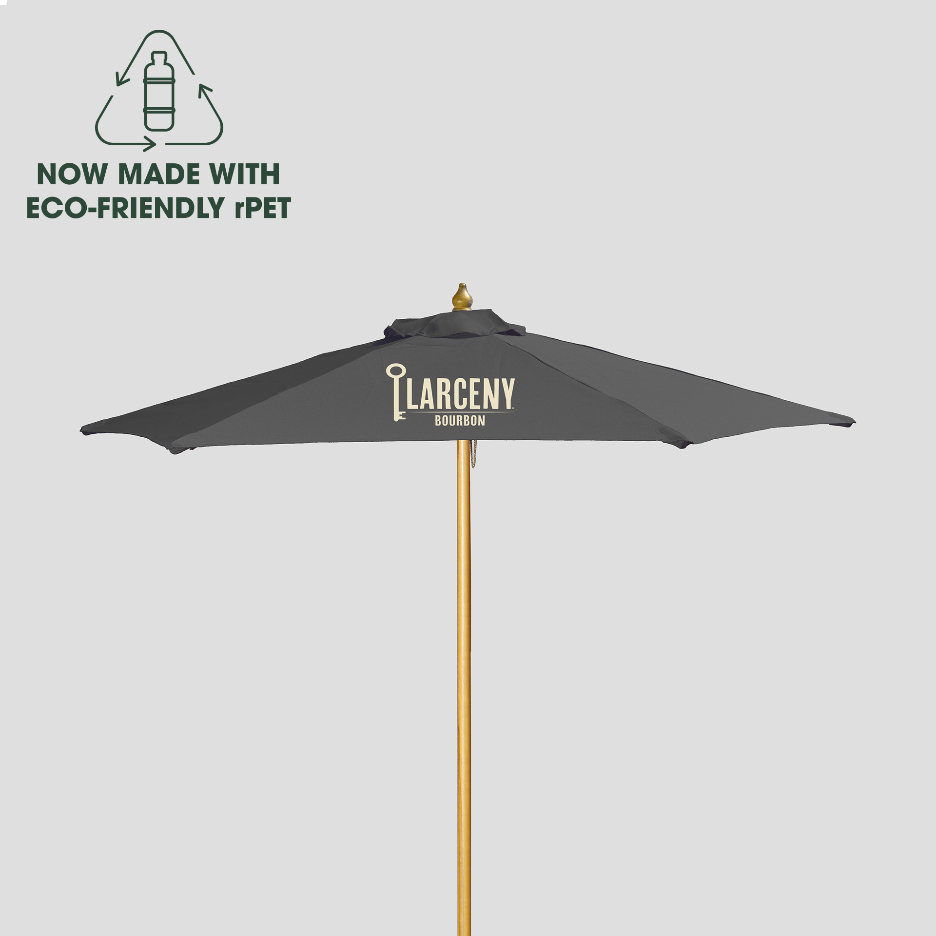 7' Wood Market Umbrella