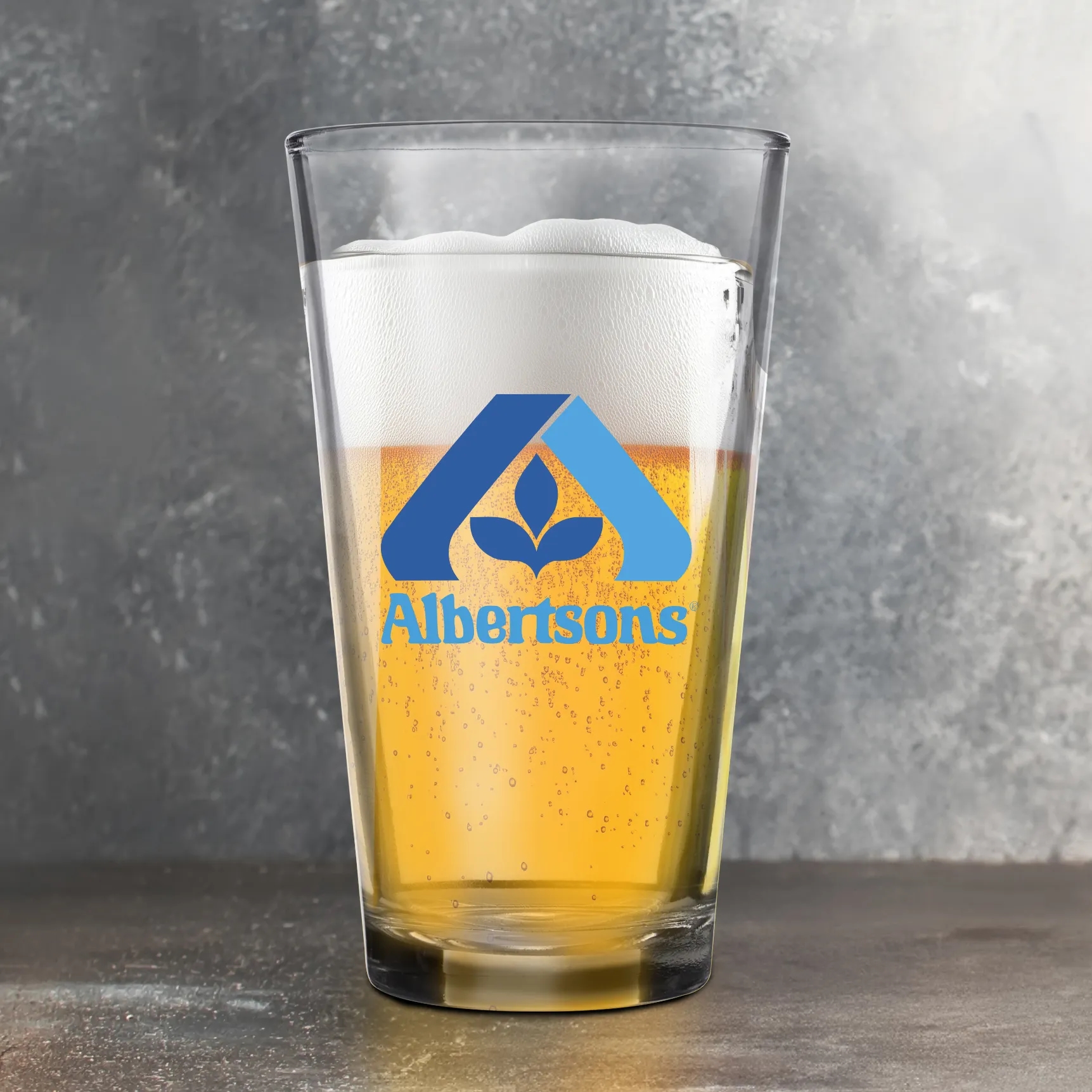 16oz. Clear Pint Glass, custom glassware with logo imprint 3