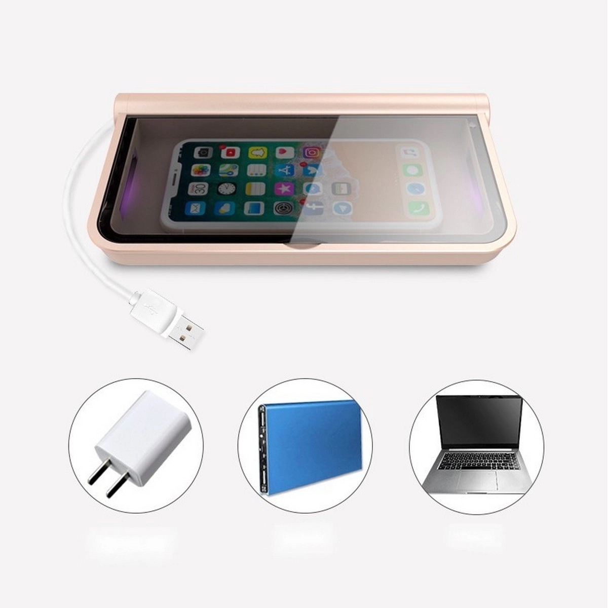Portable UV Cell Phone Sanitizer With Wireless Charger 4