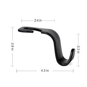 Durable Metal Car Chair Hooks With Silicone Covered Key Position 3