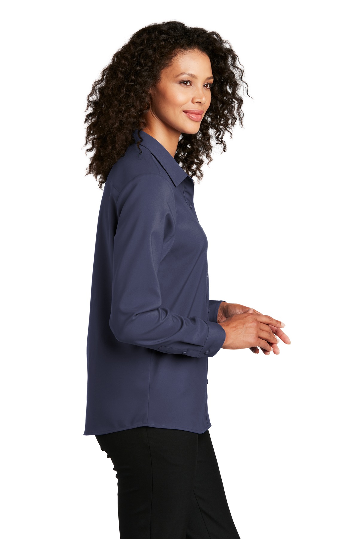 Port Authority Women's Long Sleeve Performance Staff Shirt LW401 55