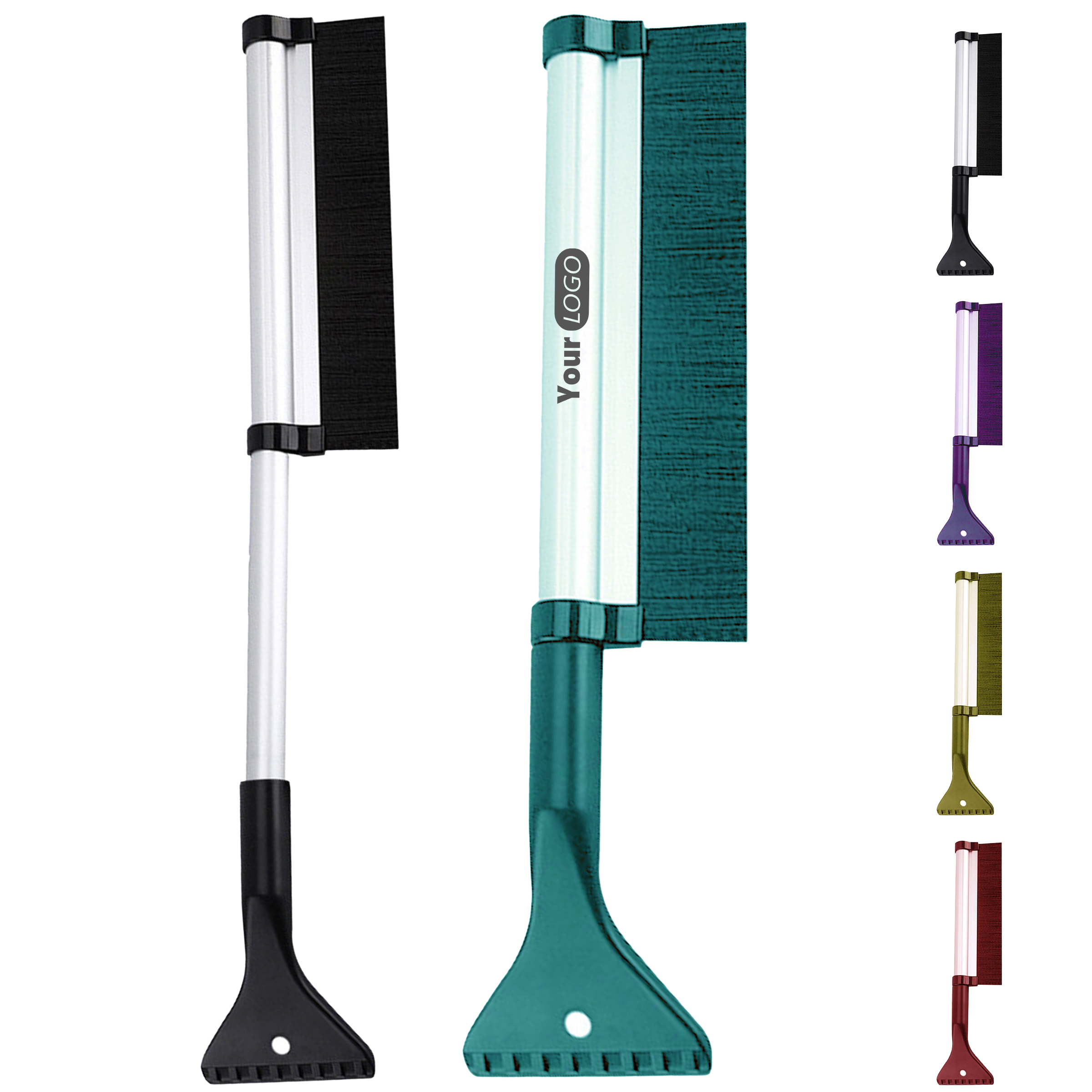 Abs Efficient 2-In-1 Telescopic Snow Shovel For Easy Snow Removal 2