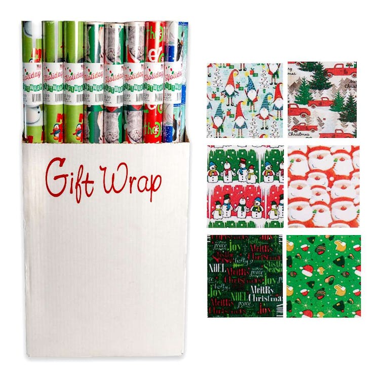 Christmas Gift Wrap Assorted Patterns - 40 Sq. ft. 2