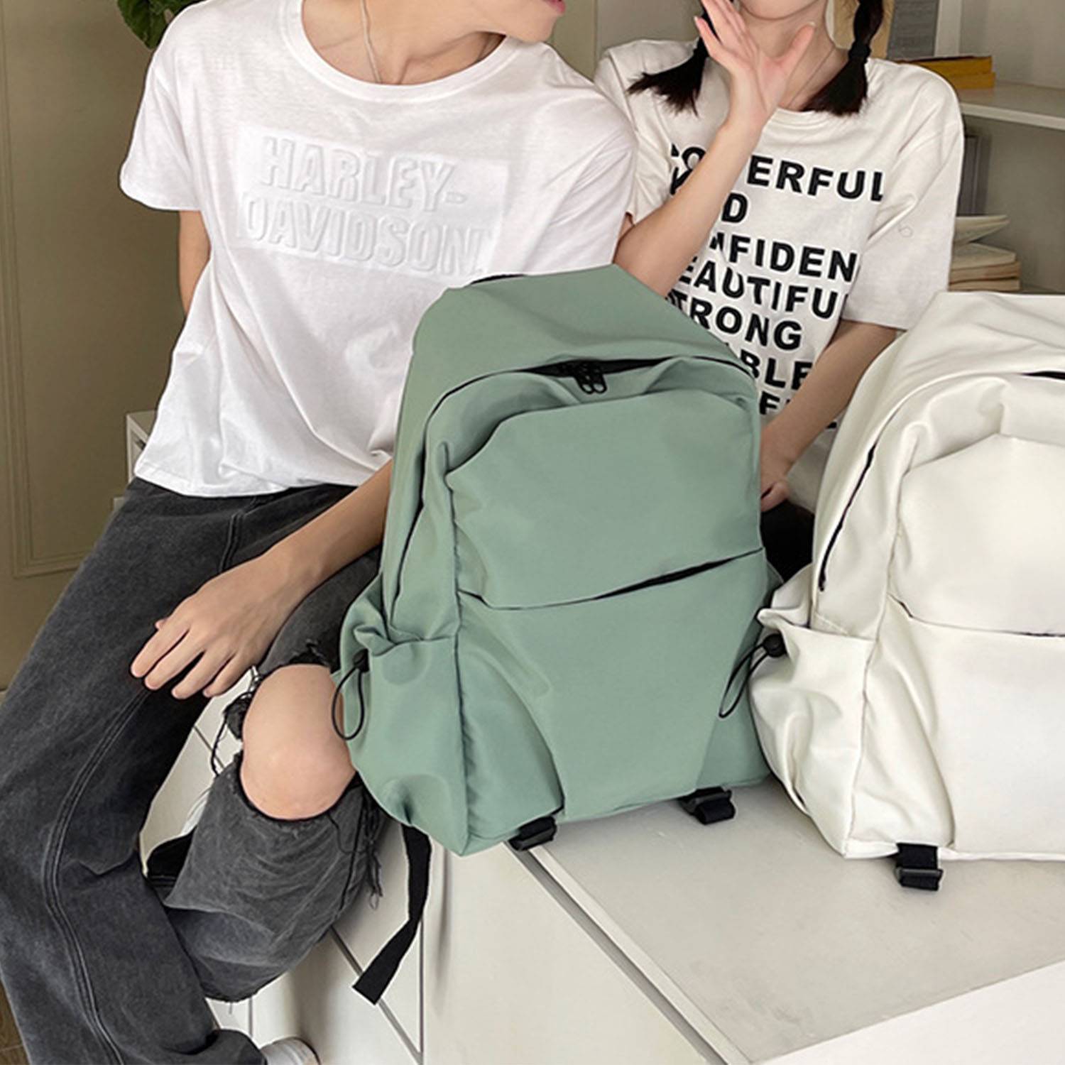 Oxford cloth large capacity waterproof laptop backpack 6