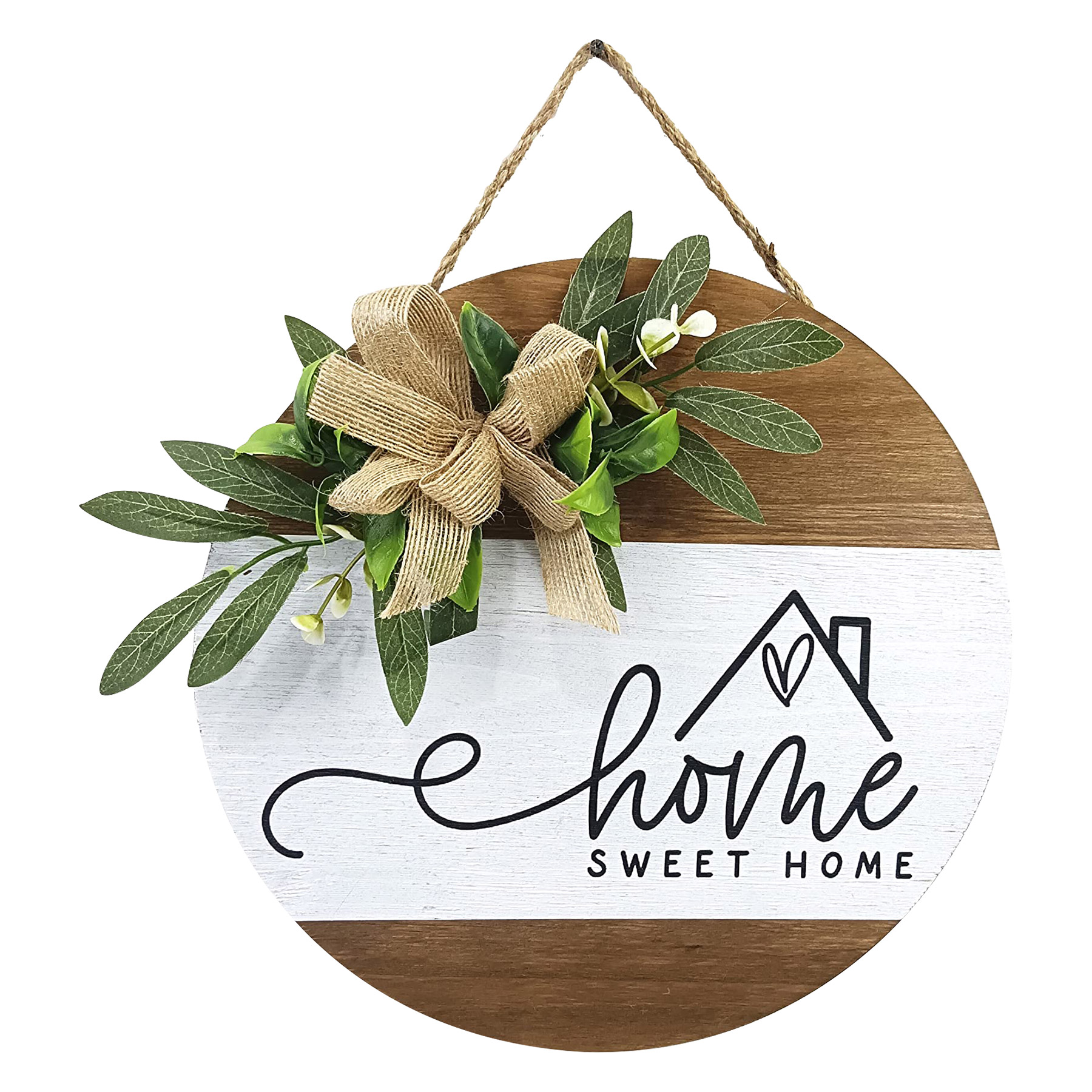 Round Wooden Decorative Pendant Festival Ornaments 10