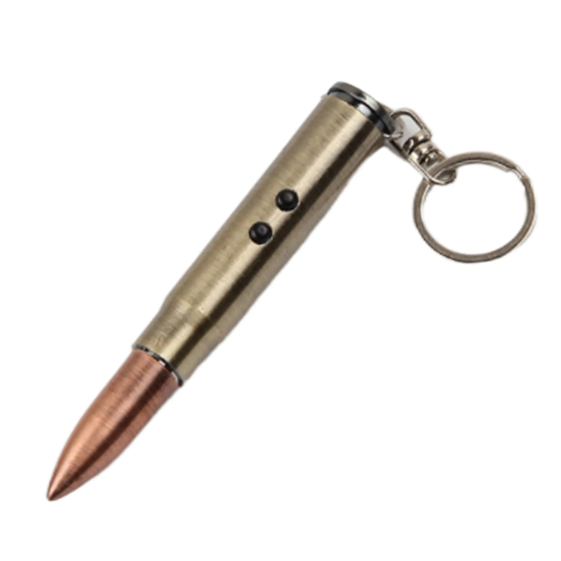 3-In-1 Bullet Keychain Led Laser Flashlight 2