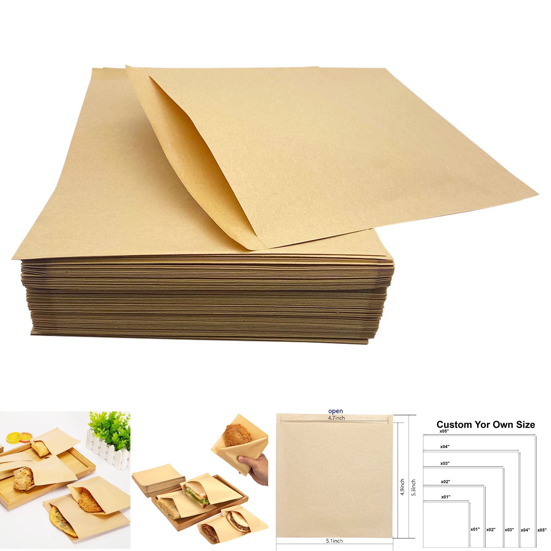 Treat Snack Kraft Little Bags 2