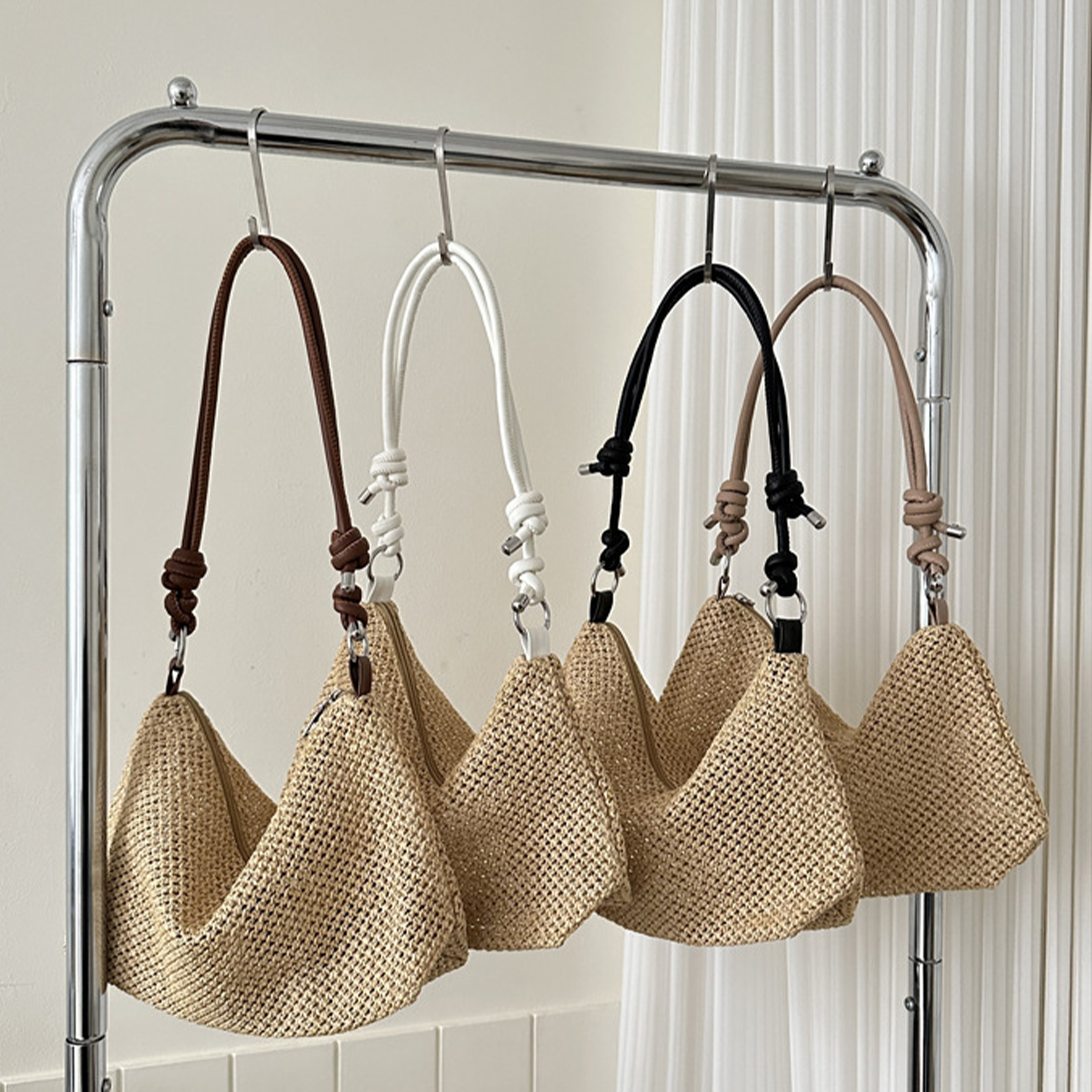 Straw Large Capacity Retro Shoulder Bag 4