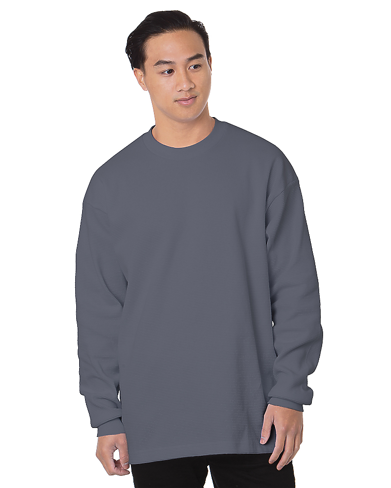 Heavyweight Waffle Knit Thermal, custom hoodie or sweatshirt with logo imprint 1