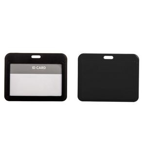 Slide Open Plastic Portrait Lanyard Card Holder 26