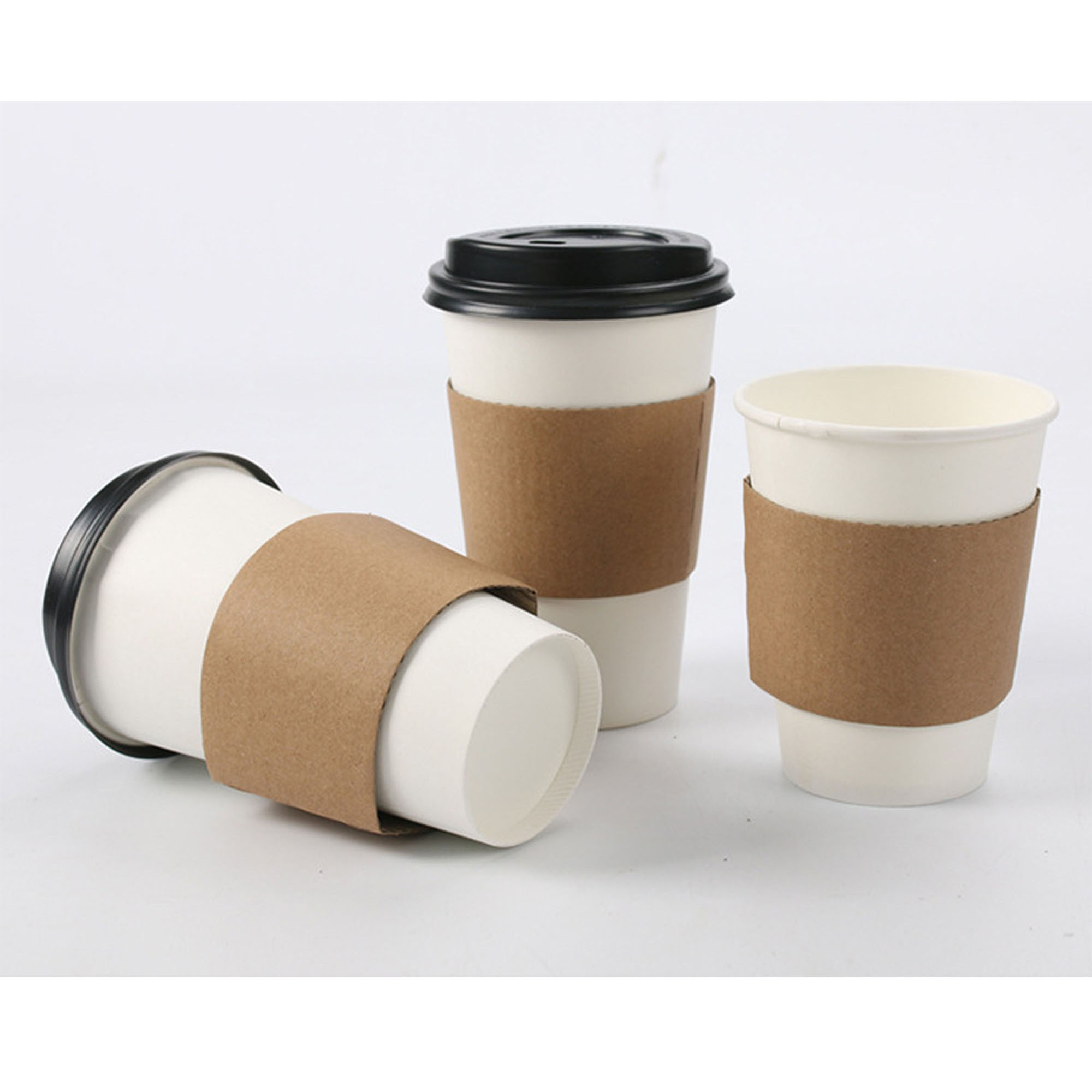 Sustainable Kraft Insulated Coffee Cup Sleeves 4