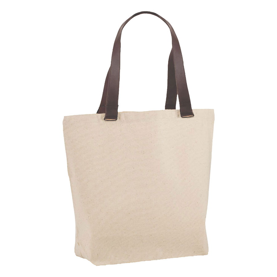 10 oz Cotton Canvas Tote Bag - 14"W x14"H x 12"Handle