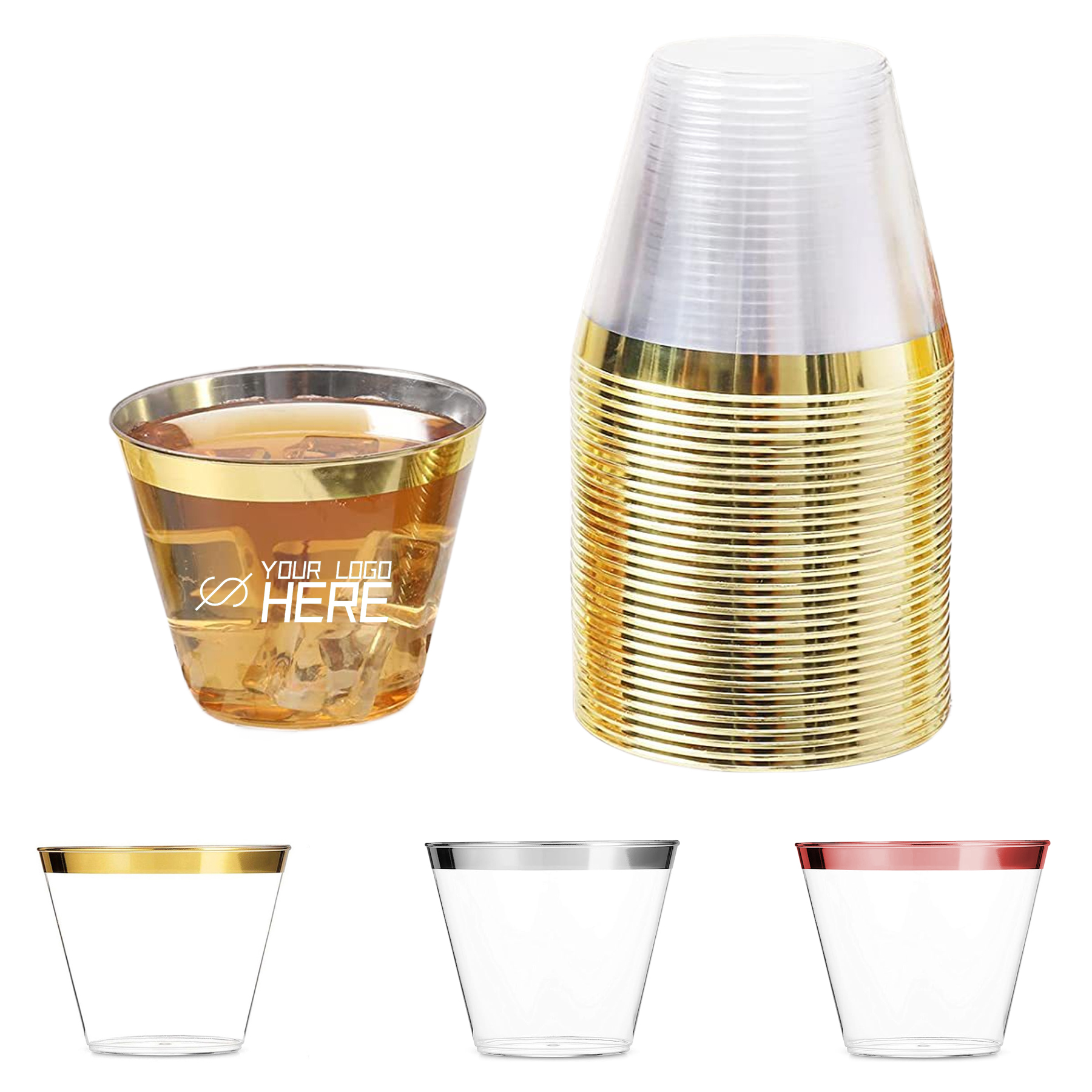 Disposable Plastic Cups 9 OZ 2