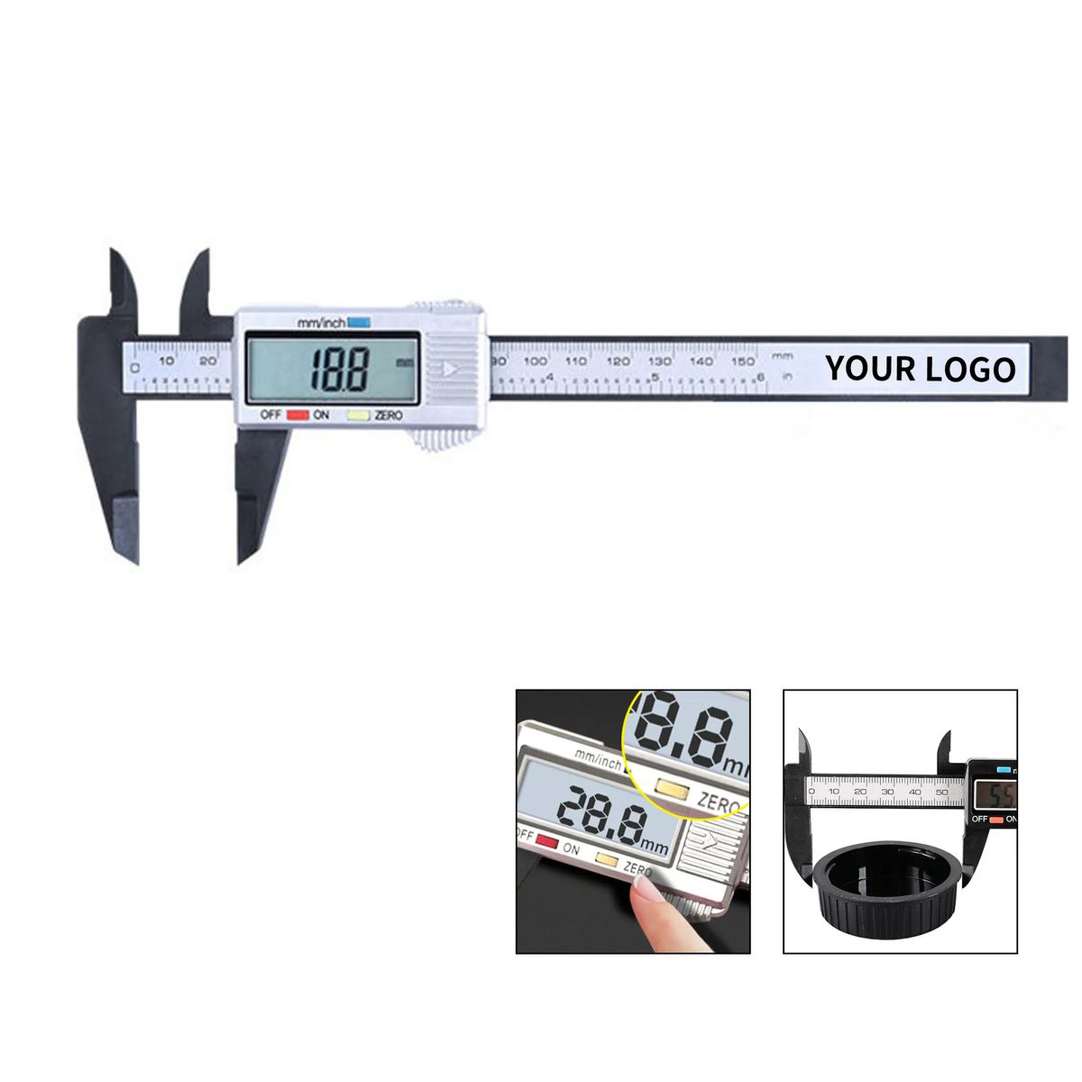Durable ABS Digital Measuring Caliper with LCD 2