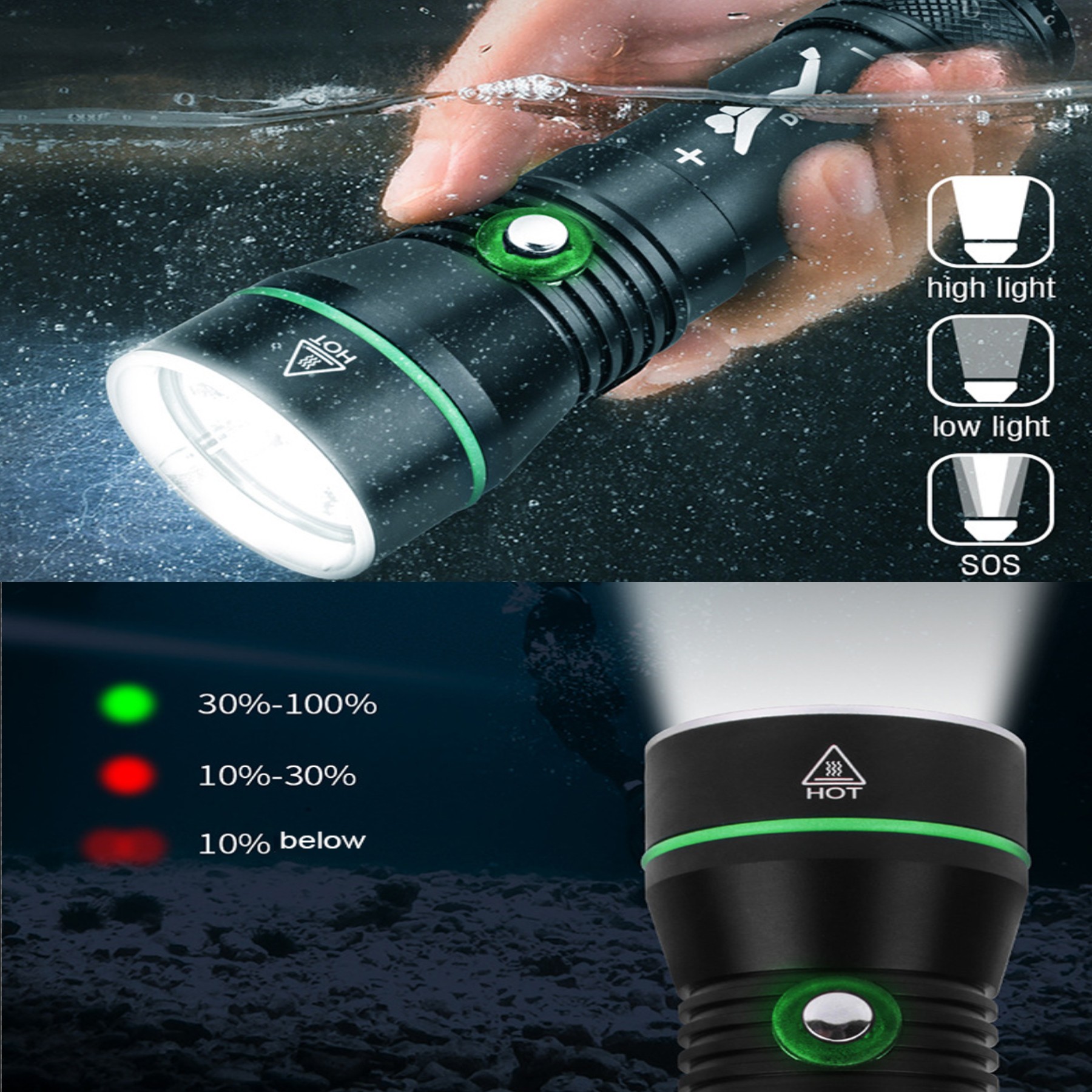 Portable Diving Flashlight 3