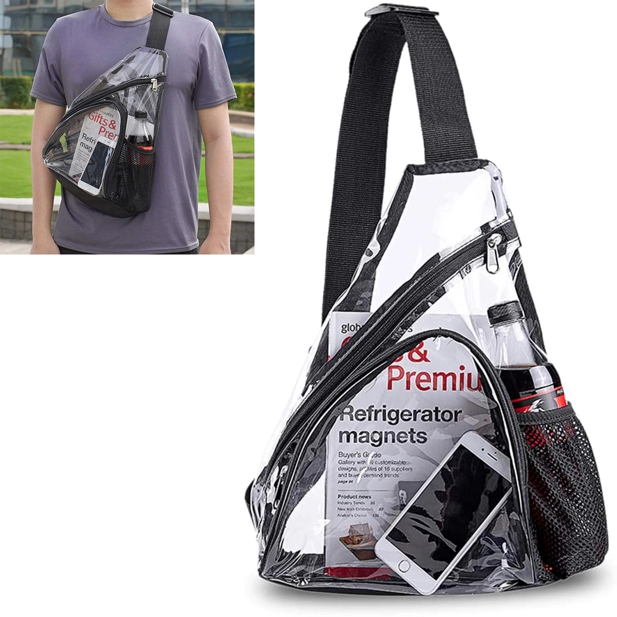 Clear Pvc Sling Bag 4