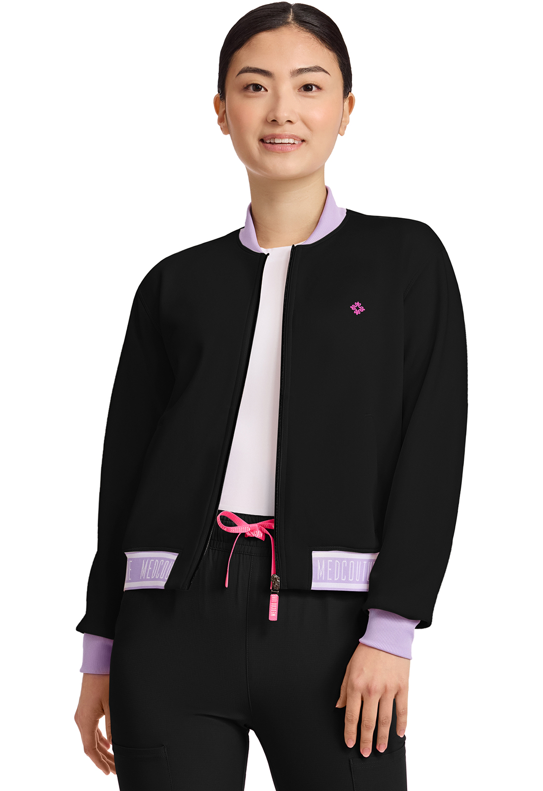 Med Couture - MC AMP - Women's 2-Pocket Bomber Jacket