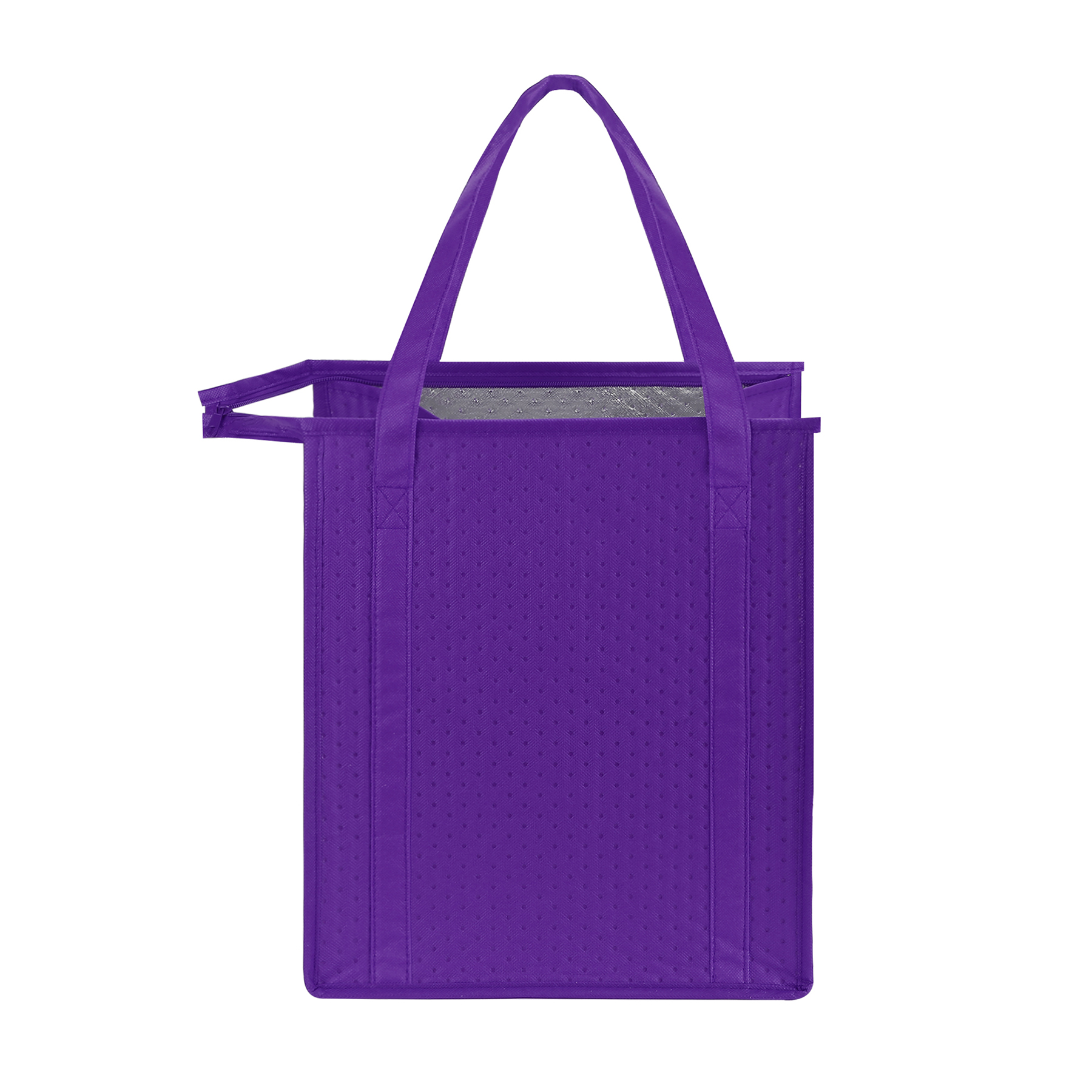 Non Woven Aluminum Foil Zipper Insulation Bag (13'' L x 15'' W x 10'' H) 2