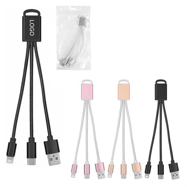 Personalized 2-In-1 Braided Charging Buddy 1