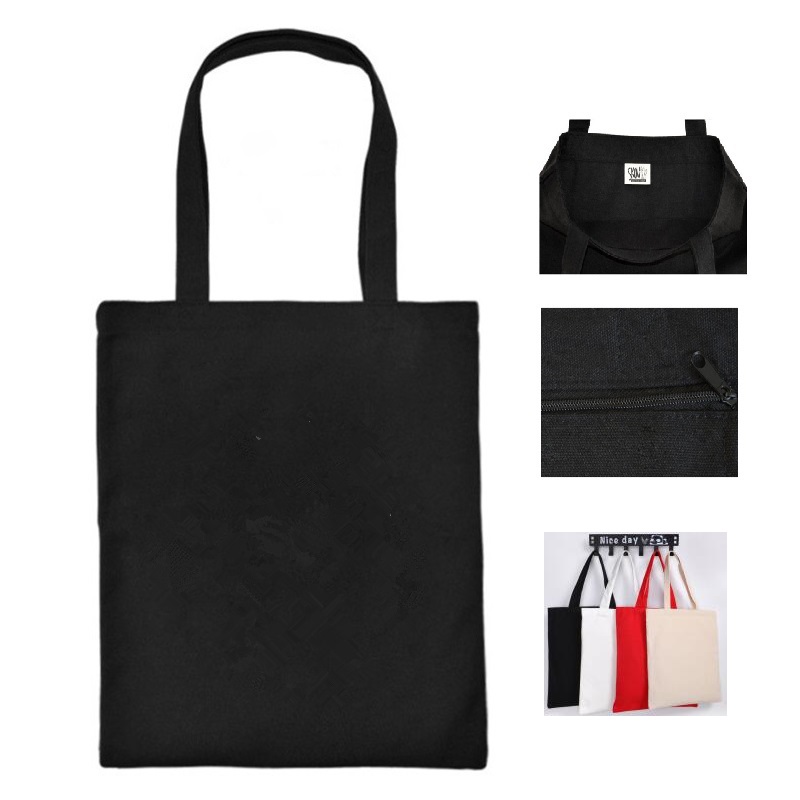 Canvas Hand Kerchief Bag, custom tote bag with logo imprint 2