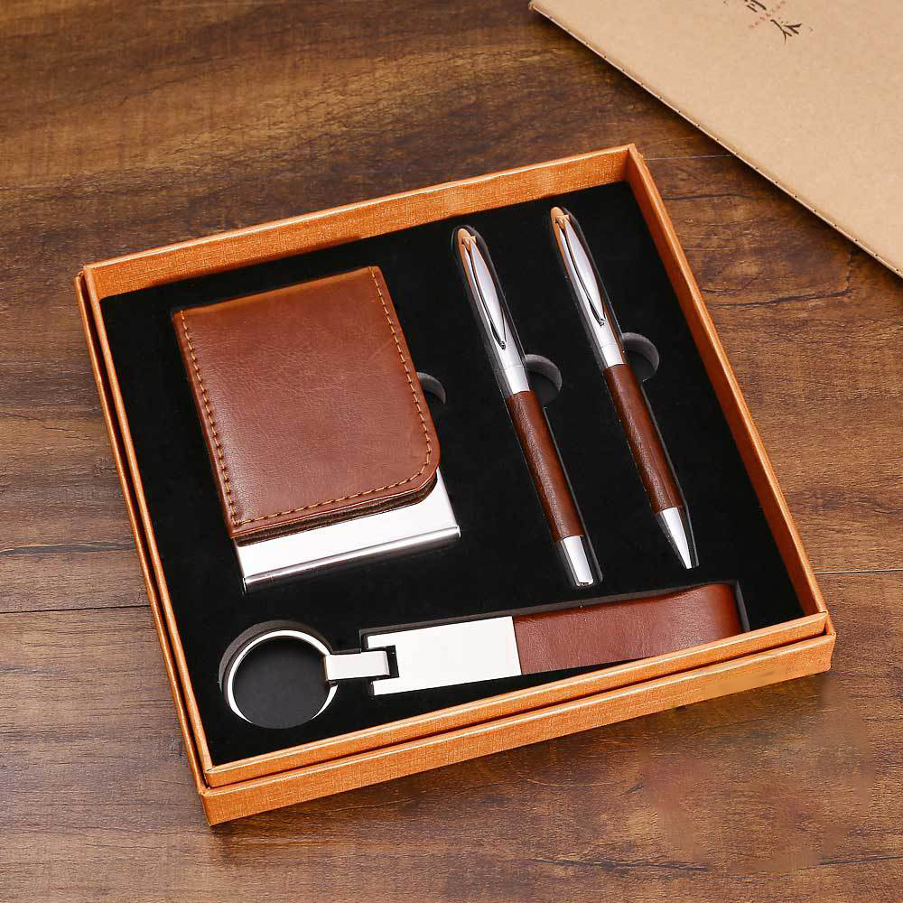 Leather 4-Piece Office Gift Set 1