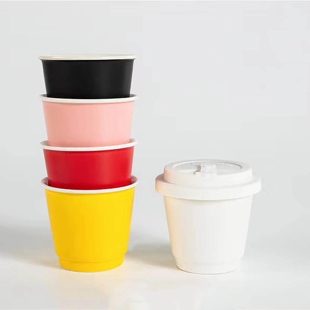 Ceramic Coffee Mug withTravel Lid 5