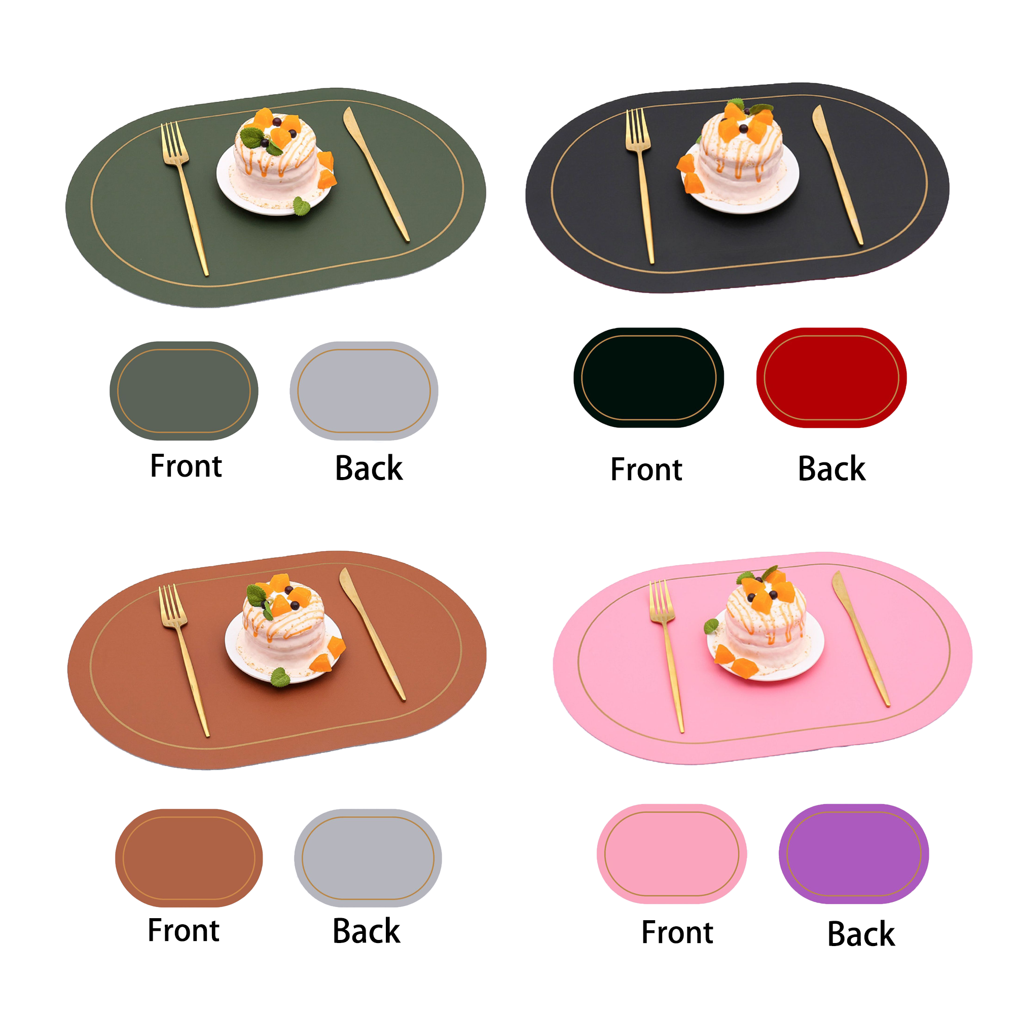 Leather Dual Color Placemat 5