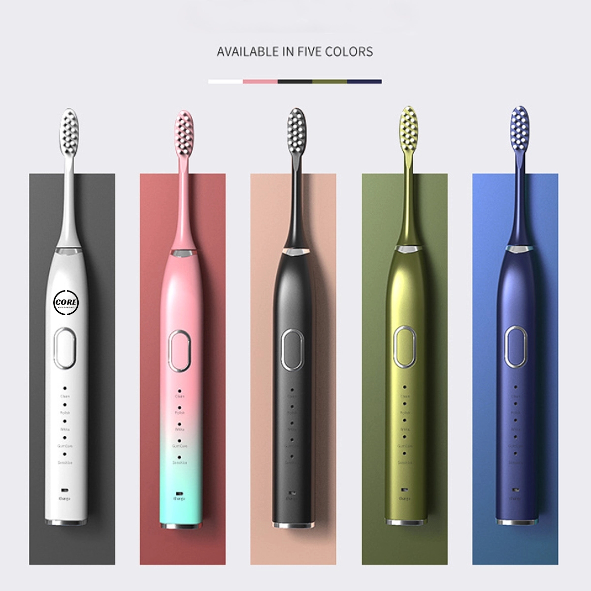 Sonic Electric Toothbrush with 3 Brush Heads and Travel Case 1