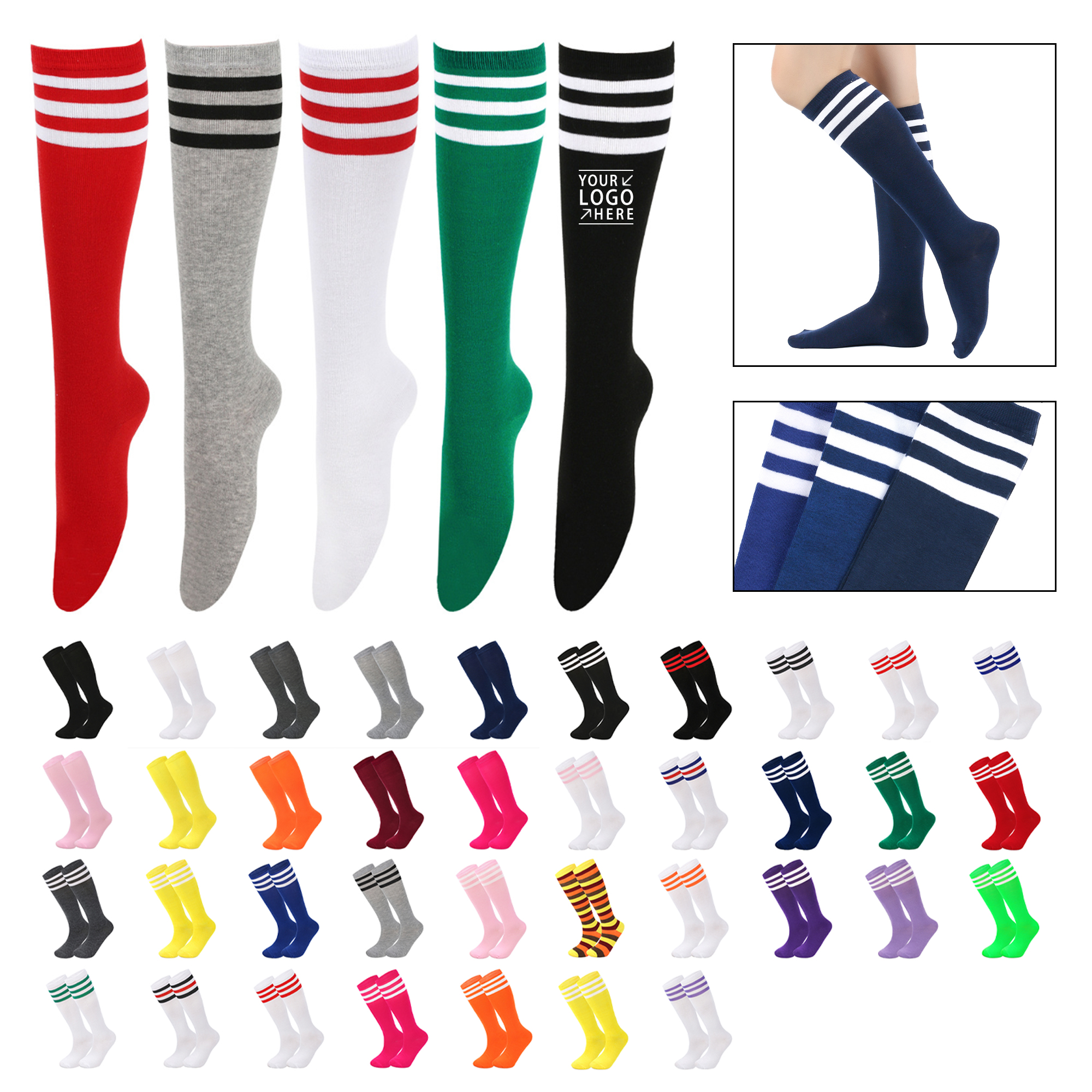 Weaving Athletic Striped Socks 3