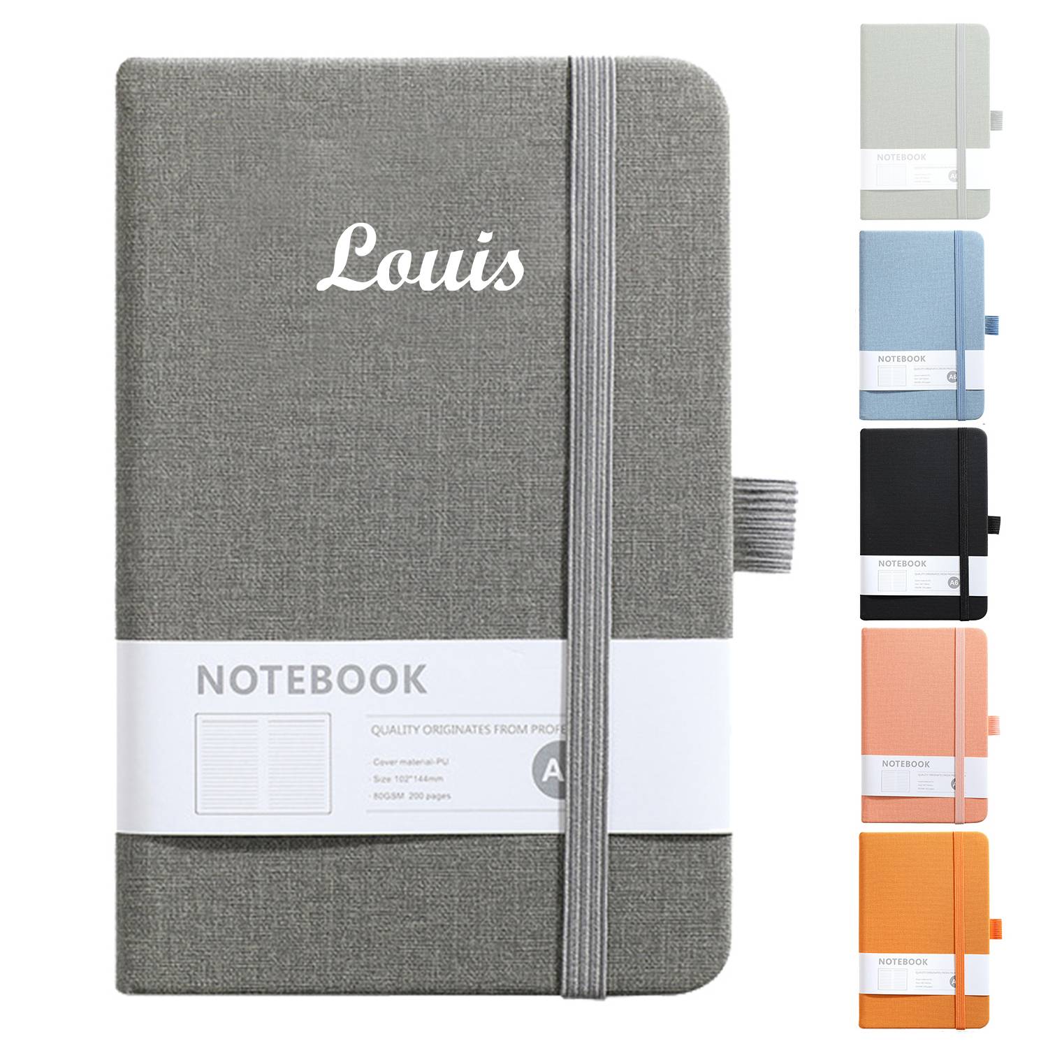 A6 Portable Elastic Strip Notebook W/ Pen Holder 11