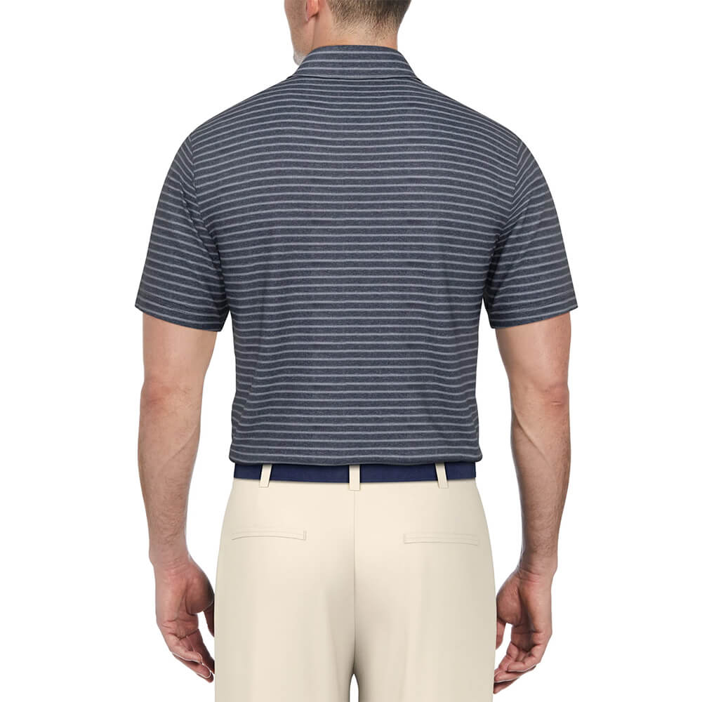 PGA Tour Heather Feeder Stripe Men's Polo 6